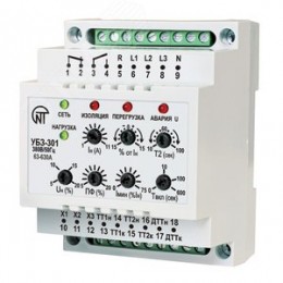 Реле тока УБЗ-301 63-630A для защиты двигателей