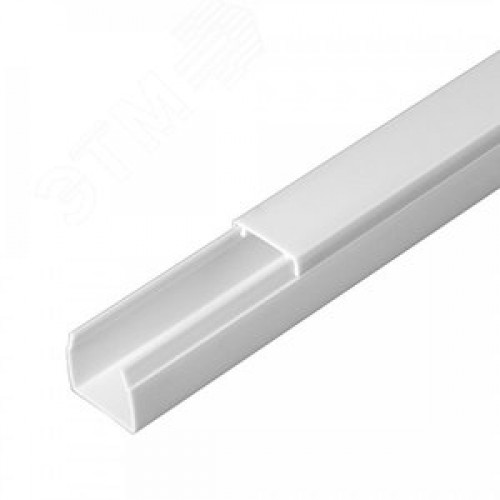 Кабель-канал белый 2-й замок в п/э 16х16 мм (120м/уп) Промрукав