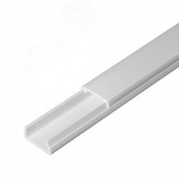 Кабель-канал белый 2-й замок в г/к 20х10 мм (180м/уп) Промрукав