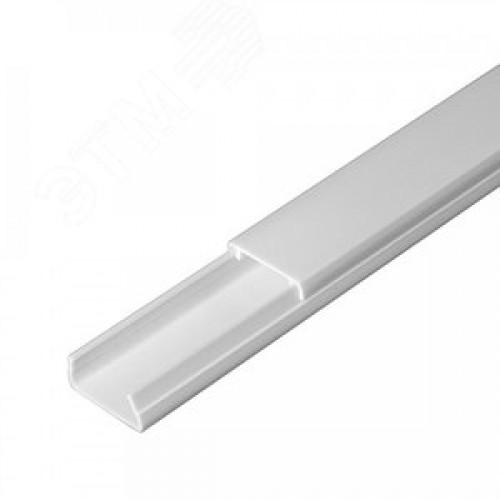 Кабель-канал белый 2-й замок в г/к 20х10 мм (180м/уп) Промрукав