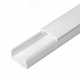 Кабель-канал белый 2-й замок в п/э 25х16 мм