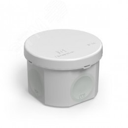 Коробка распределительная для прямого монтажа двухкомпонентная безгалогенная (HF) 70х50 (168шт/кор) серая