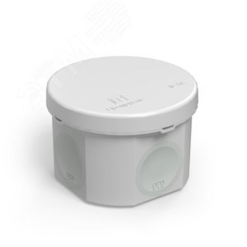 Коробка распределительная для прямого монтажа двухкомпонентная безгалогенная (HF) 70х50 (168шт/кор) серая