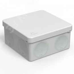 Коробка распределительная для прямого монтажа двухкомпонентная безгалогенная (HF) 100х100х50 (66шт/кор)