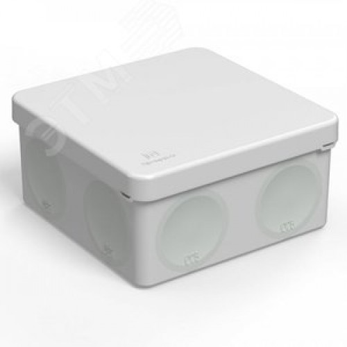 Коробка распределительная для прямого монтажа двухкомпонентная безгалогенная (HF) 100х100х50 (66шт/кор)
