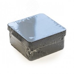 Коробка распределительная для прямого монтажа двухкомпонентная безгалогенная (HF) черная 80х80х40 (132шт/кор)