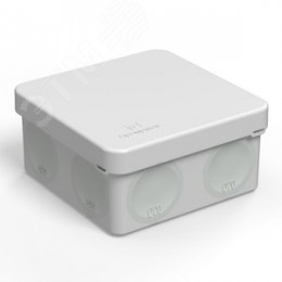 Коробка распределительная для прямого монтажа двухкомпонентная безгалогенная (HF) 80х80х40 (132шт/кор)