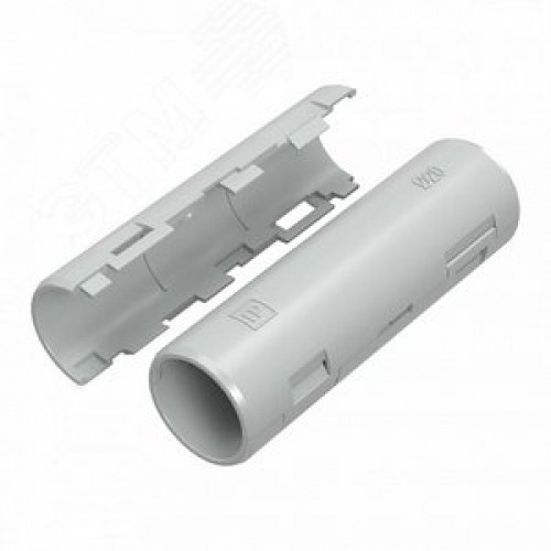 Муфта разборная d20 мм атмосферостойкая серая     (70шт/840шт уп/кор)
