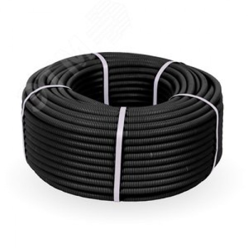 Труба гофрированная ПНД легкая безгалогенная (HF) стойкая к ультрафиолету зонд д16