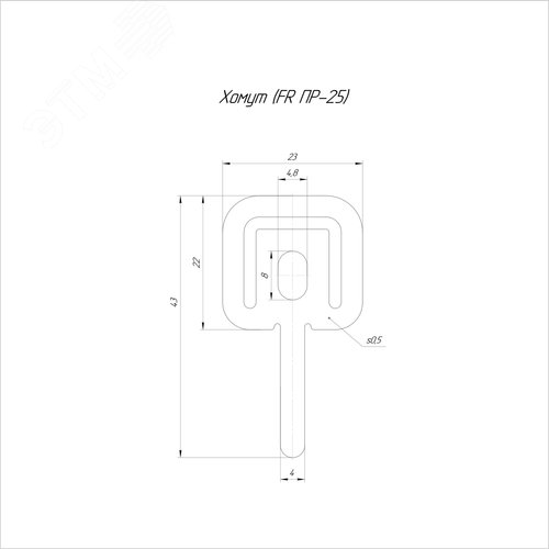 Хомут (FR ПР-25) (100 шт/уп)