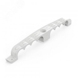 Держатель труб для прямого монтажа двусторонний на 8 мест серый d20 (20шт/120шт уп/кор)