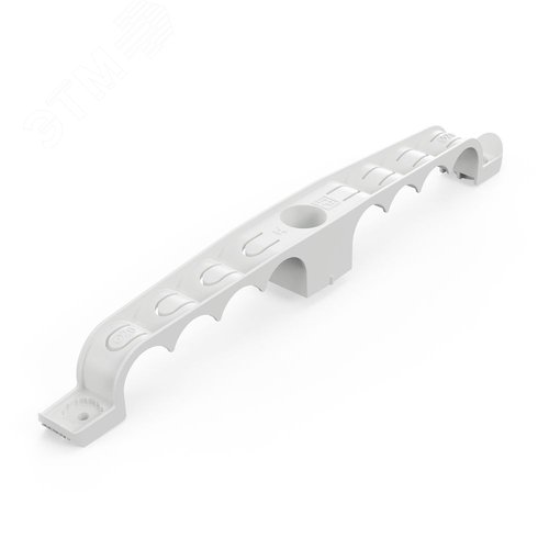 Держатель труб для прямого монтажа двусторонний на 8 мест серый d20 (20шт/120шт уп/кор)