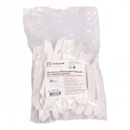 Держатель кабеля односторонний для прямого монтажа белый (20шт/240шт уп/кор)