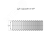 Труба гофрированная ПНД легкая безгалогенная (HF) стойкая к ультрафиолету с зондом д20