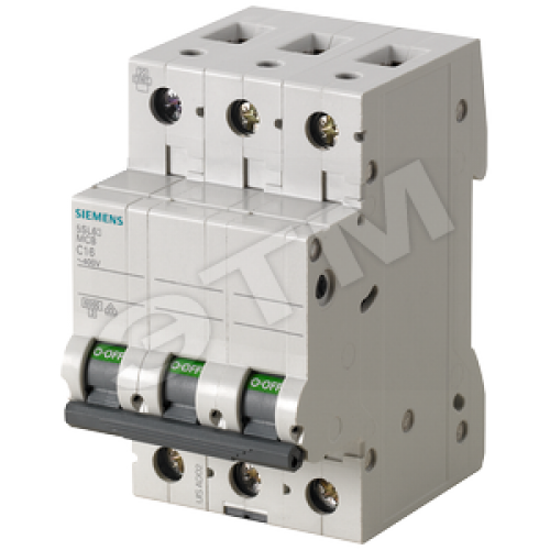 Выключатель автоматический трехполюсный 50А С 6кА