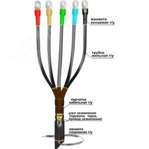 Муфта кабельная концевая 1ПКВТпб-5х(150-240)без наконечников