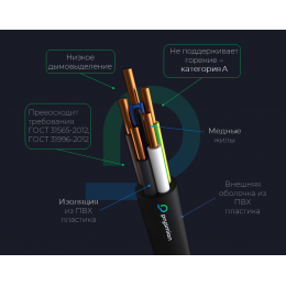 Кабель силовой ВВГнг(А)-LS 5х1.5-0.660