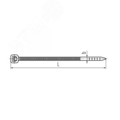 Стяжка нейлоновая КСС «NORD 5х300 (черн) (100шт)