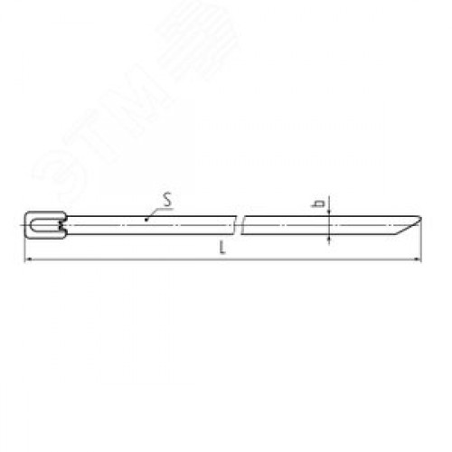 Стяжка стальная СКС-П (304) 7.9х400