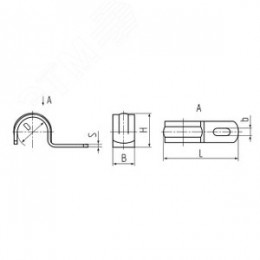 Скоба металлическая СМО 10–11