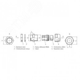 Ввод кабельный латунный PGM 21 (13-18 мм)