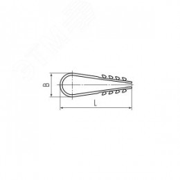Дюбель-хомут ДХ 11–18 (бел) (100шт)