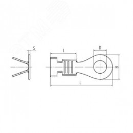 Наконечник кольцевой неизолированный НК 1,5-4