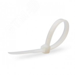 Стяжка нейлоновая КСС 5х250 (бел) (100шт)