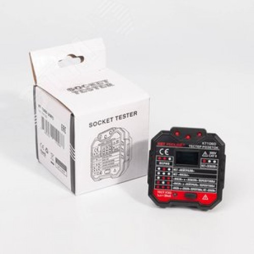 Тестер розеток и УЗО KT 106D серия PROLINE