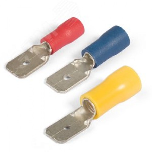 Разъем кабельный плоский изолированный «папа РПИ-П 2.5-(6.3) серия ПРОФИ