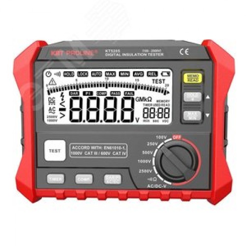 Мегаомметр цифровой KT 5205 серия ''PROLINE''
