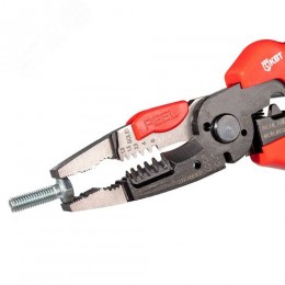 Мультитул-пассатижи 215 мм серия ПРОФИ с функцией опрессовки, снятия изоляции и резки