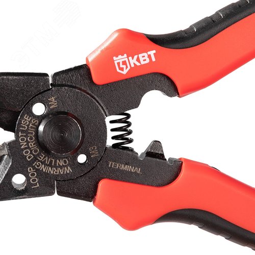 Мультитул-длинногубцы 205 мм серия ПРОФИ с функцией опрессовки, снятия изоляции и резки