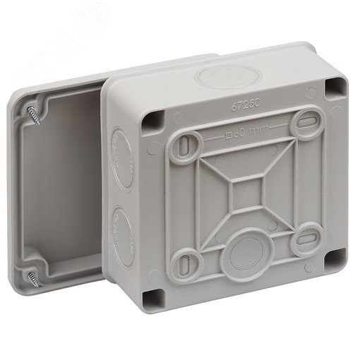 Коробка распределительная для о/п 100х100x50мм    IP65 TYCO, двухкомпонентная
