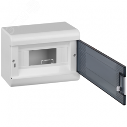 Щиток распределительный навесной на 9 модулей с дверцей белый IP40 (ЩРн-П-9)