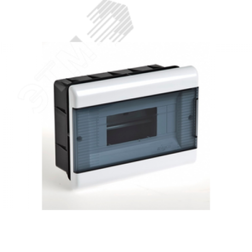 Щиток распределительный встраиваемый на 12 модулей с дверцей белый IP40 (ЩРв-П-12)