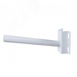 Кронштейн настенный и на столб монтажной лентой диаметр трубы 40 мм белый для уличного светильника