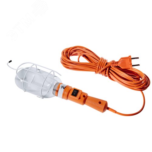 Светильник переносной 60вт 25м с выключателем и с решеткой