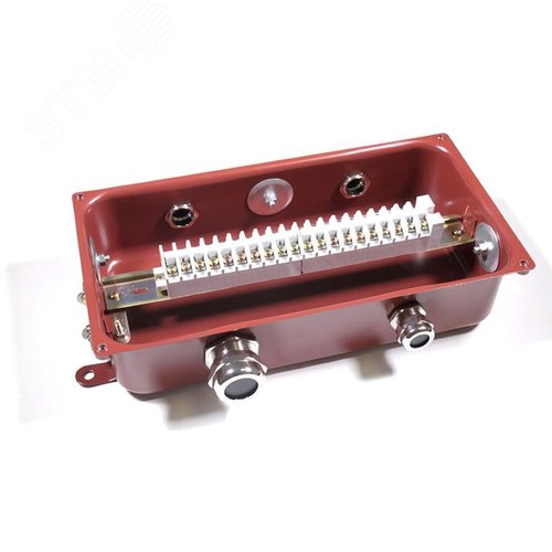 Коробка с зажимами наборными КЗНС-16 УХЛ1,5 IP65  латунный ввод ГОФРОМАТИК