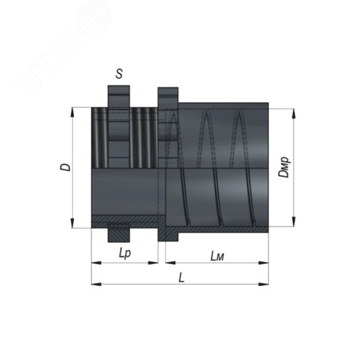 Муфта вводная пластиковая МВпнг-15 ГОФРОМАТИК