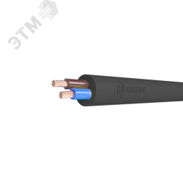 Провод ПВС 2х1.5 черный ТРТС