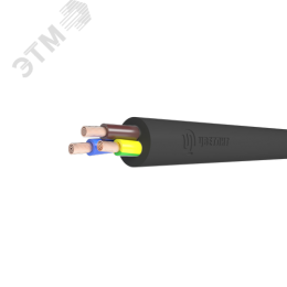 Провод ПВС 2х1,5+1х1,5 черный