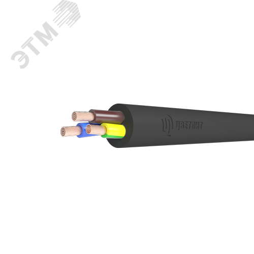 Провод ПВС 2х1,5+1х1,5 черный