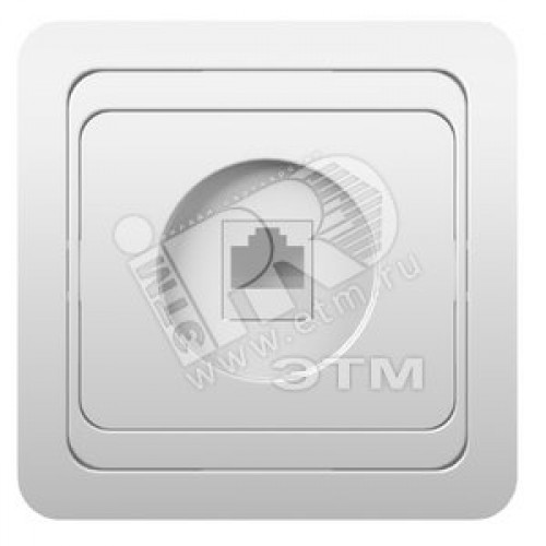 CLASSIC Розетка телефонная скрытая белая