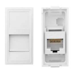 Розетка RJ45, категории 5e (ширина 1 модуль)