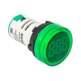 Индикатор значения напряжения зеленый ED16-22VD PROxima