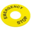 Табличка для кнопок 22 мм EMERGENCY STOP