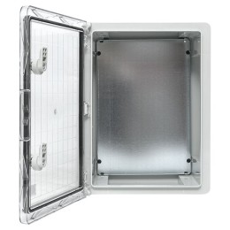 Бокс пластиковый с монтажной платой прозр. дверь 400х300х170 мм IP65 PROxima