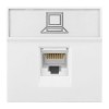 Розетка RJ45, категории 5e (ширина 2 модуля)