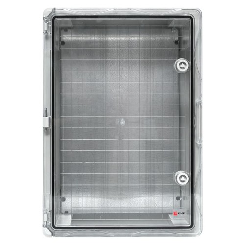 Бокс пластиковый с монтажной платой прозр. дверь 500х350х190 мм IP65 PROxima